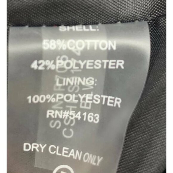 Calvin Klein Jacket Blazer 6 Black Jacquard Women - Picture 9 of 9